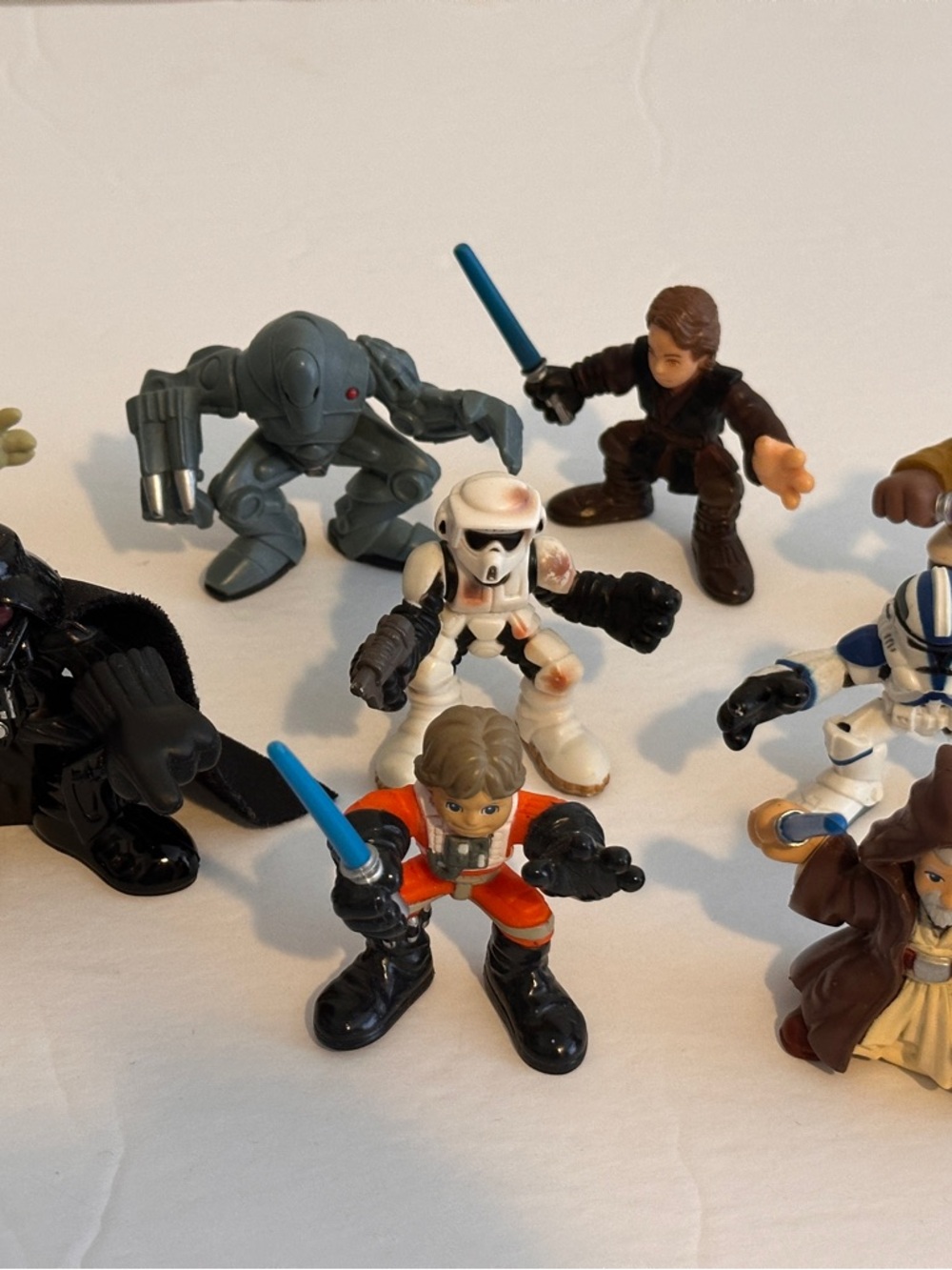 Super Hero Squad Star Wars Figures Set of 9 Preowned